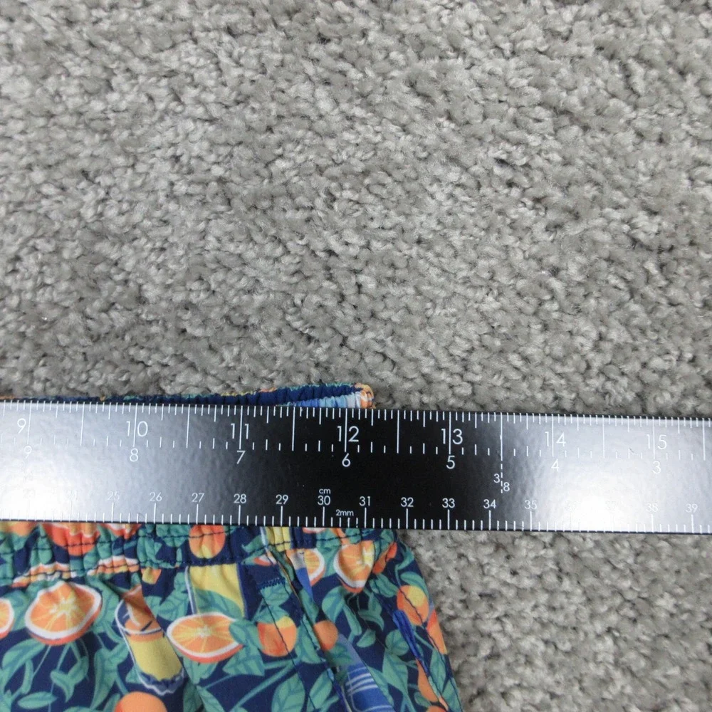 Peter Millar Swim Trunks Mens Small Geometric Stretch Shorts Bathing Suit Beach
